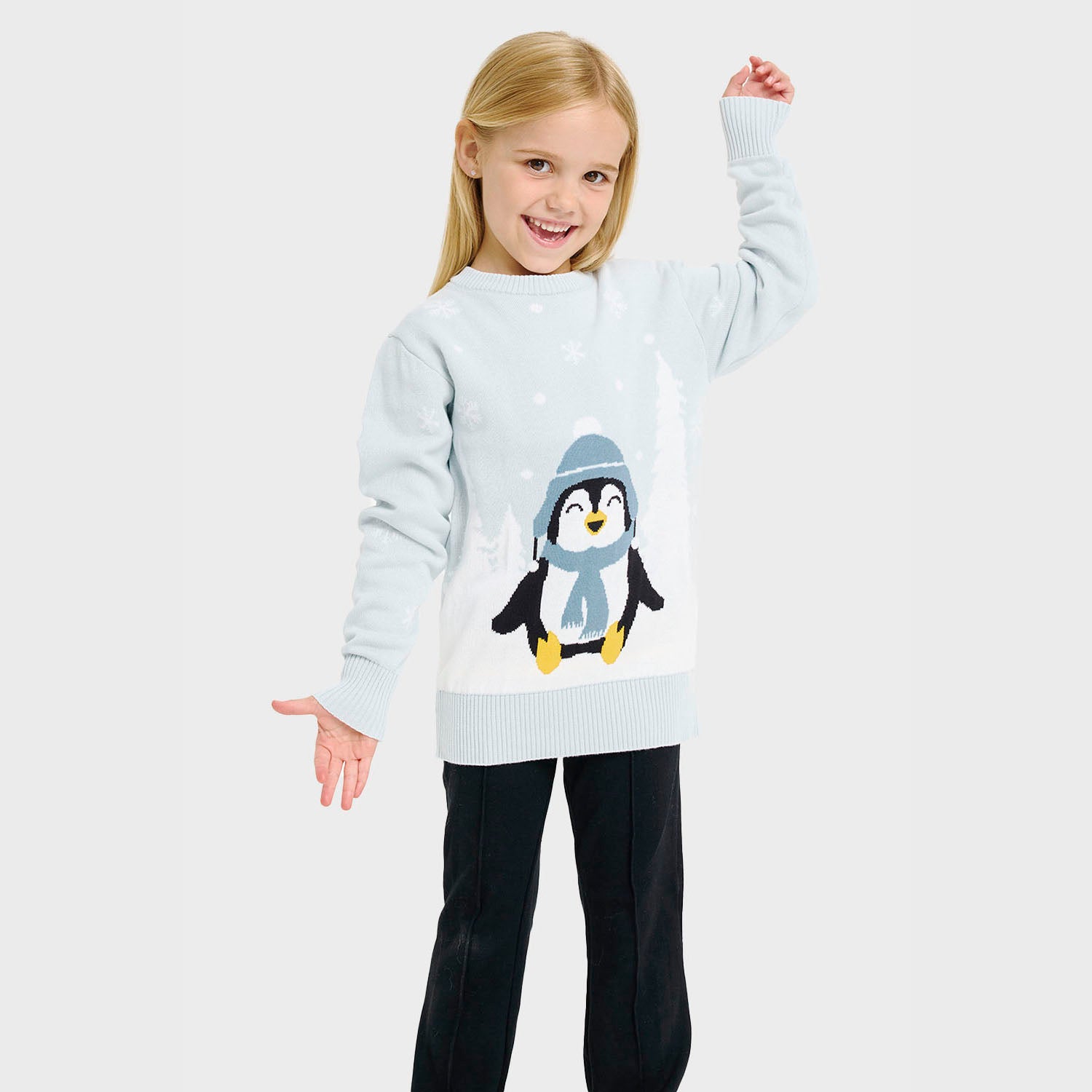 Den søde pingvin julesweater - Barn.